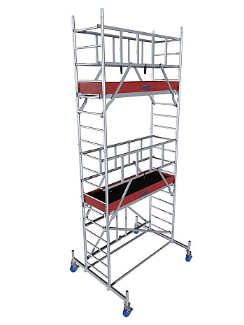 KRAUSE Rusztowanie aluminiowe PROTEC XS wys.rob. 5,80m | system GUARDMATIC